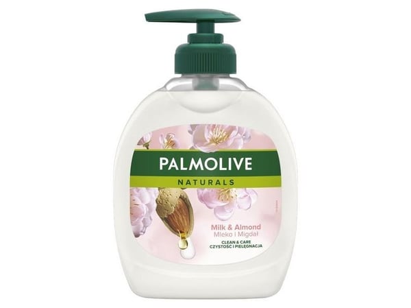 Palmolive Almond Milk, Hud, Flytende såpe, Rensende, Mykgjører, Hvit, Almond, 300 ml