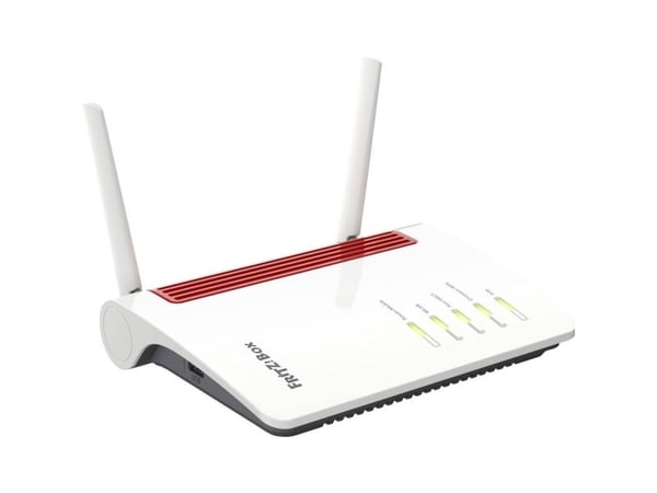 FRITZ!Box 6850 5G - Trådløs ruter - WWAN 4-portssvitsj - 1GbE - Wi-Fi 5 - Dobbeltbånd - 3G, 4G, 5G - VoIP-telefonadapter