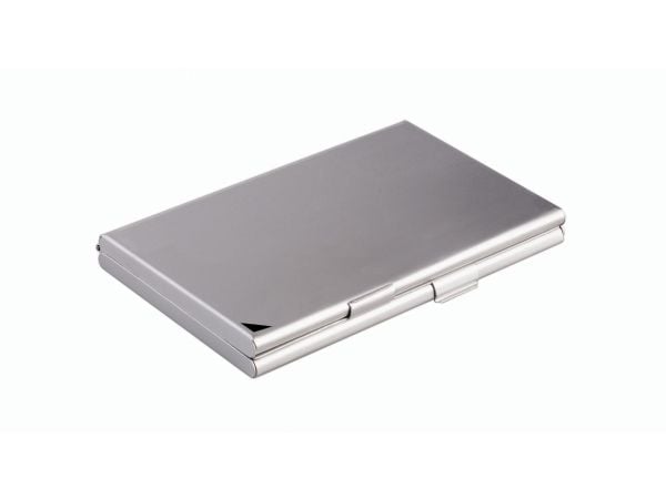 DURABLE Business Card Holder/Case DUO - Visittkortboks - aluminium - sølv