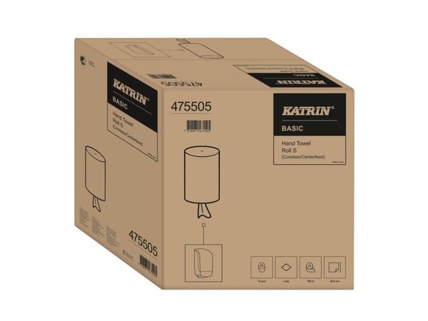 Pyyhepaperi katrin 475505 basic coreless s laatikko 12 rullaa