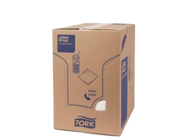 Serviet Tork 24x24 cm 2-lag Hvid,200 stk/pk