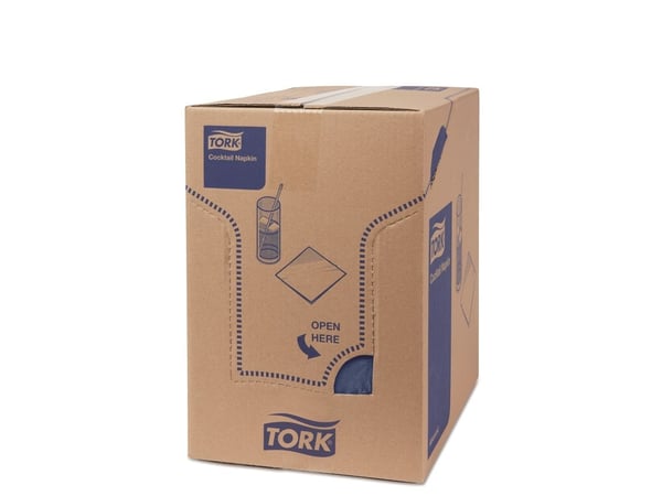 Serviet Tork 24x24 cm 2-lag Blå,12 pk x 200 stk/krt