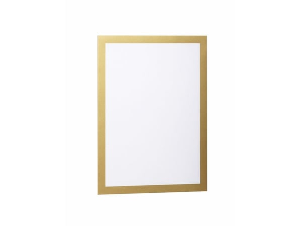 DURABLE DURAFRAME - Dokumentholder - overflatemontert - for A4 - magnetisk - dobbeltsidet - gull (en pakke 2)