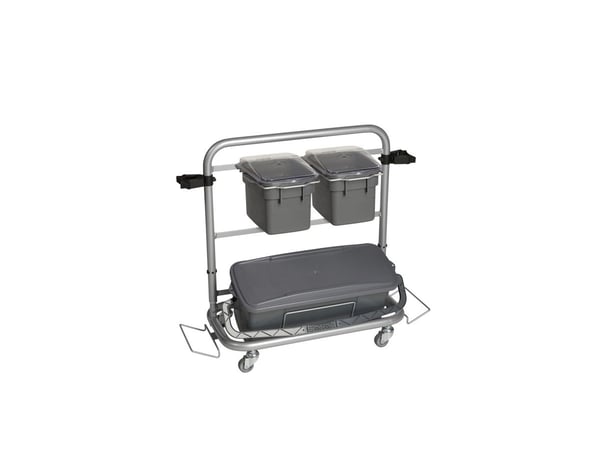 Rengöringsvagn Vikan Slimliner 795x400x830mm grå aluminium/metal/PP/PVC för fuktsystem