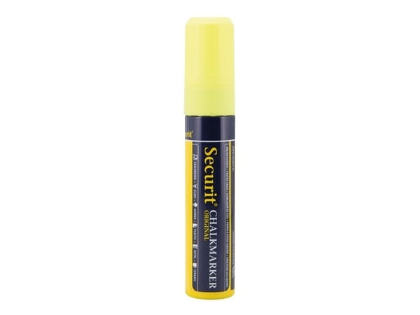 Chalkmarker, Securit, ORIGINAL, 7-15MM gul, permanent
