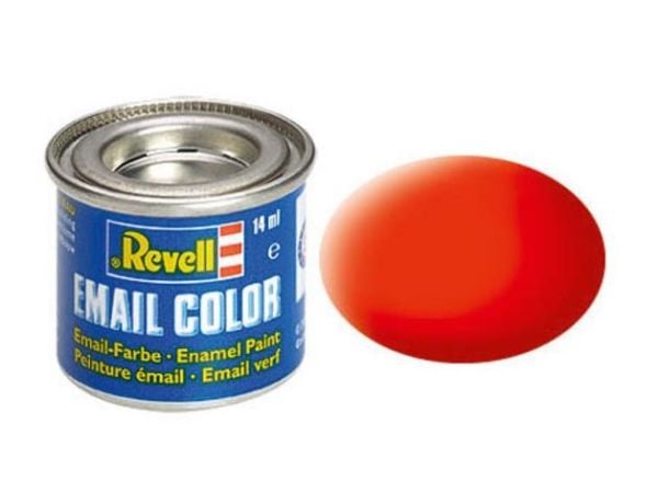 Emalje 14 ml, lysende oransje, matt