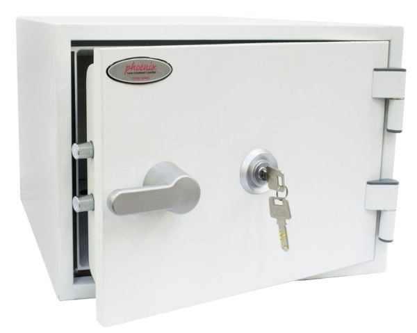 Phoenix Safe Co. FS1281K, Vapaasti seisova kassakaappi, 19 L, Valkoinen, Elektroninen, Terästä, 412 mm
