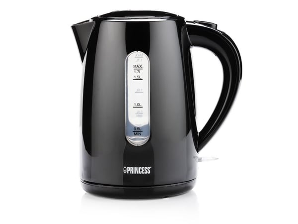 Princess 236017, 1,7 l, 2200 W, Svart, Vattennivå indikator, Sladdlös