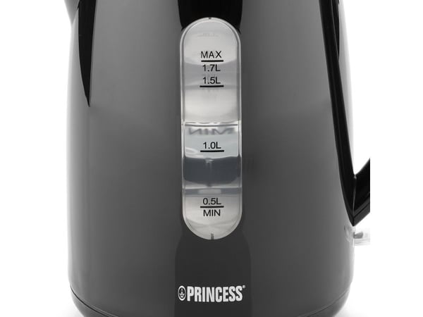 Princess 236017, 1,7 l, 2200 W, Sort, Vannivåindikator, Trådløs