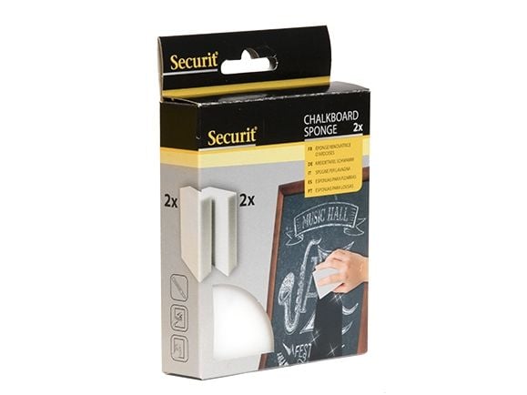 Securit SPONGE-2, Hvit, Rektangulær, Melamine, Monokromatisk, CE, 165 mm