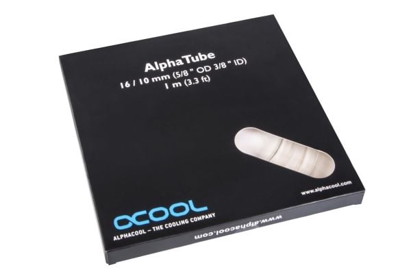 Alphacool 17496, Rør, Polyvinylklorid (PVC), Gjennomsiktig, 80 °C, 3 stang, 1,6 cm