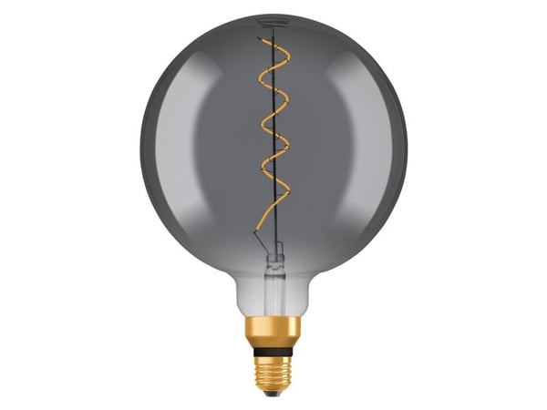 OSRAM Vintage 1906 - LED hehkulamppu - muoto: G200 - E27 - 5 W (vastaa 12 W) - luokka G - lämmin mukavuusvalo - 1800 K - savunvärinen