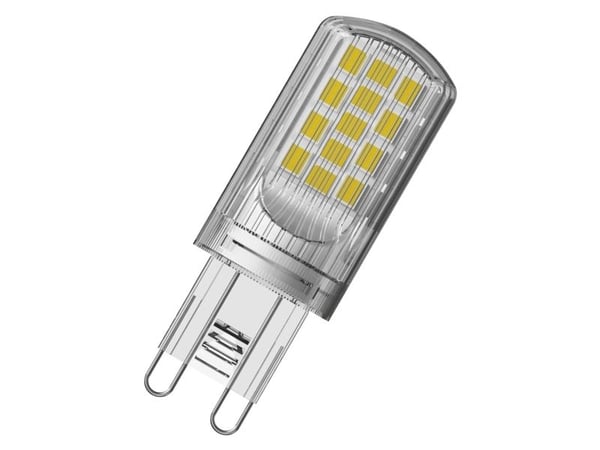 OSRAM PIN - LED-lyspære - form: T20 - klar finish - G9 - 3.8 W (ekvivalent 40 W) - klasse E - varmt hvitt lys - 2700 K