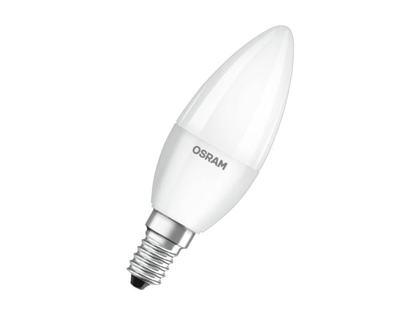 OSRAM STAR CLASSIC B - LED-lyspære - form: B37 - E14 - 5.5 W (ekvivalent 40 W) - klasse F - varmt hvitt lys - 2700 K
