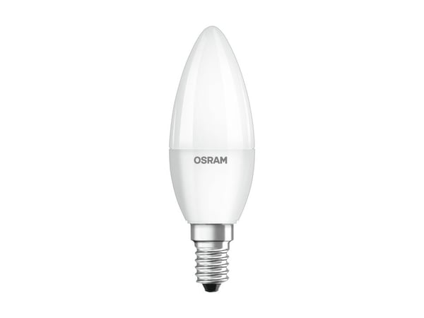 OSRAM STAR CLASSIC B - LED-lyspære - form: B37 - E14 - 5.5 W (ekvivalent 40 W) - klasse F - varmt hvitt lys - 2700 K