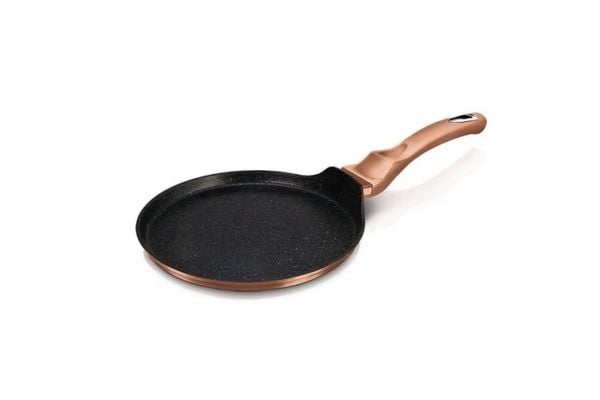 Berlinger Haus BH/6180, Rund, Crêpepanne, Sort, Aluminium, Gass, Halogen, Induksjon, 28 cm