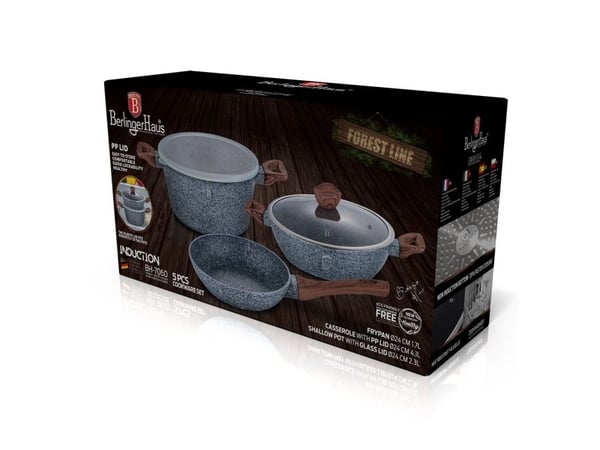 Berlinger Haus sett med gryter i granitt-look BH-7060