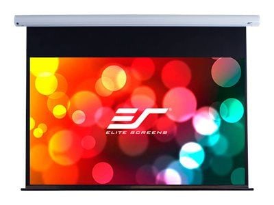 Elite Screens Saker Series SK110XHW-E12 - Projeksjonsskjerm - takmonterbar, veggmonterbar - motorisert - 230 V - 110" (279 cm) - 16:9 - MaxWhite FG...