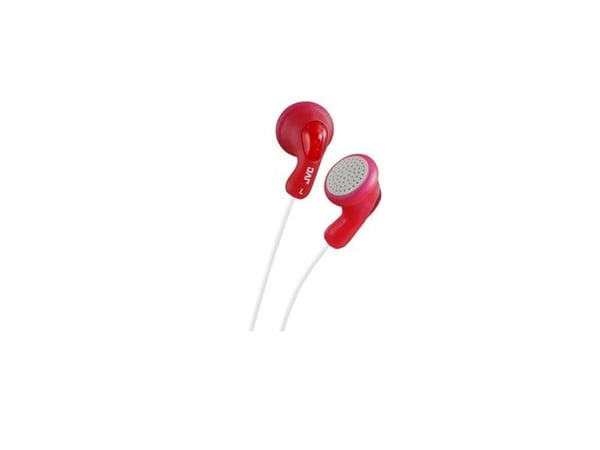 JVC HA-F14, Koblet med ledninger (ikke trådløs), 16 - 20000 Hz, Musikk, 17,1 g, Hodetelefoner, Rød