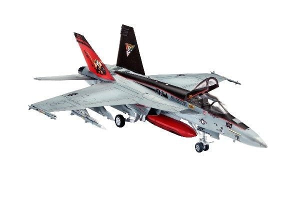 Revell F/A-18E Super Hornet, Modellfly, Monteringssett, 1:144, F/A-18E Super Hornet, Hankontakt, Plast