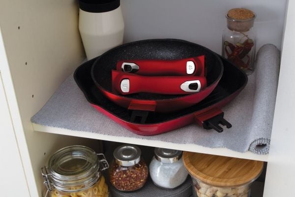 Berlinger Haus BH/6796, Frying set, Burgunder, Aluminium, Marmor, Rød, Plast