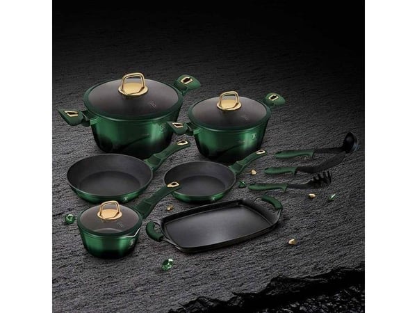 Berlinger Haus A set of pots METALLIC EMERALD LINE BH-6066 Induction