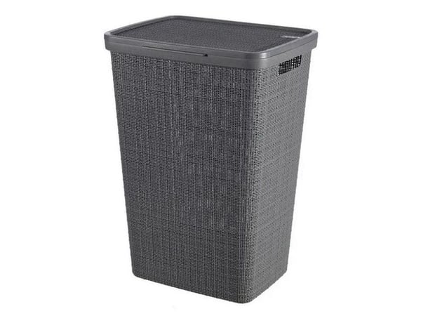 Curver JUTE 58L pyykkikori Tummanharmaa