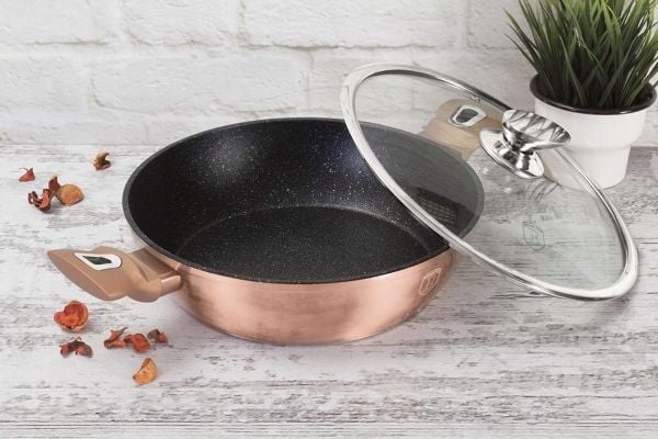 Berlinger Haus BH/1519N, 3,8 l, Rund, Rose Gold, Gjuten aluminium, Ergonomisk, Soft touch, gas, halogen, Induktion
