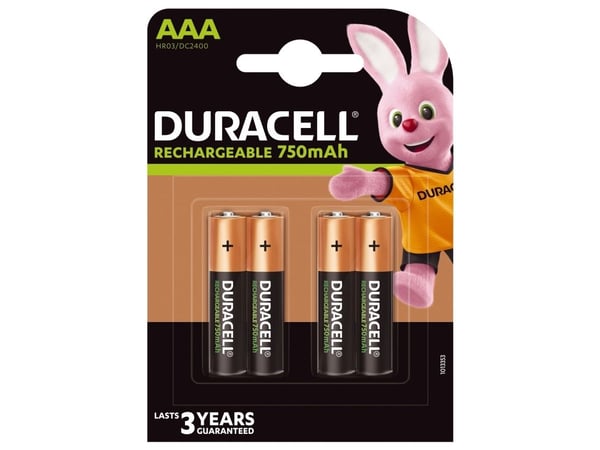 Duracell HR3-B ladattava nikkelimetallihydridi (NiMH) -akku kotiin
