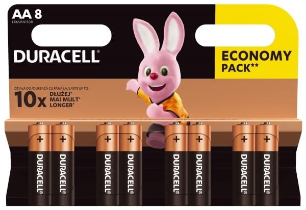 Duracell Basic AA / R6 1500mAh batteri 8 st.