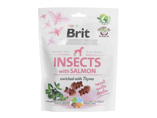 Brit BRIT CARE Dog Crunchy Cracker Insekter med laks 200 g
