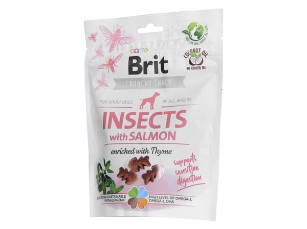 Brit BRIT CARE Dog Crunchy Cracker Insekter med laks 200 g