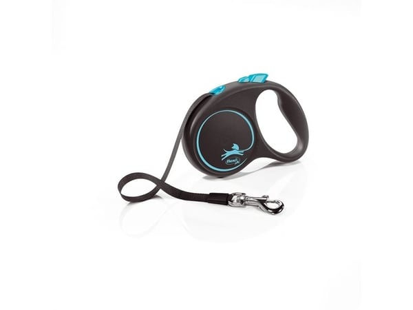 flexi Black Design S bånd 5 m, 15 kg, blå