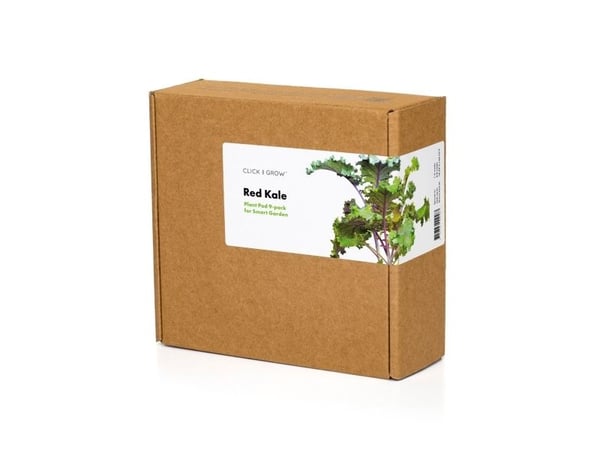 Click & Grow 4742793008752, Syötävä kasvi, Red kale, Aloituspakkaus, 3 kpl, Laatikko