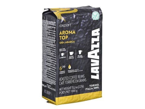Lavazza Aroma Top, 1 kg, Americano, Cappuccino, Kaffe, Espresso, Middels brent