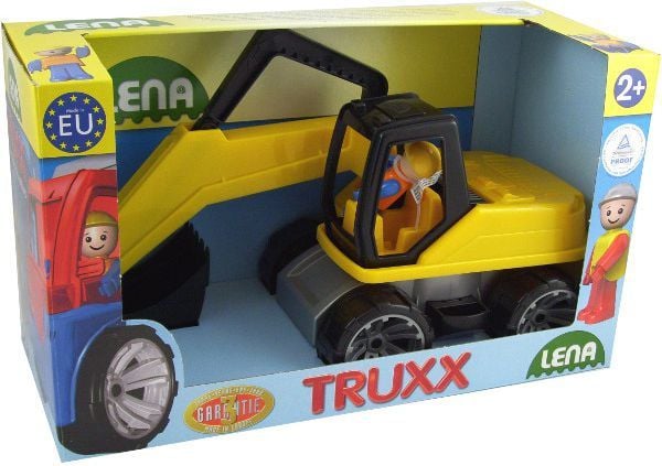 Lena TRUXX 04411, Grävmaskin, 2 År, Plast, Svart, Grå, Gul
