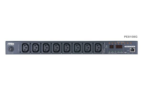ATEN PE8108 - Kraftdistributionsenhet (kan monteras i rack) - 2.4 kW - Ethernet 10/100 - ingång: IEC 60320 C14 - utgångskontakter: 8
