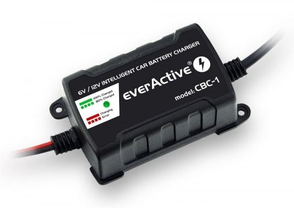 EverActive automatisk batterilader 6V/12V 1A (4995726)