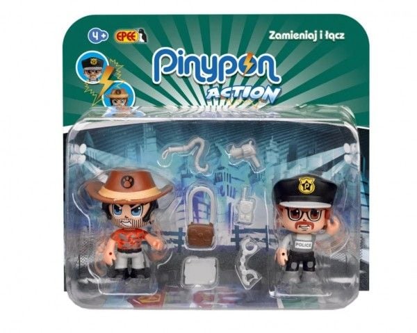 Figur Epee PinyPon Action – oppdagelsesreisende og politimann (FPP16056)