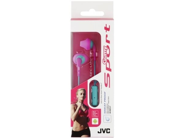 JVC HA-ENR15 Gumy Sport - Ørepropper med mikrofon - i øret - kablet - 3,5 mm jakk