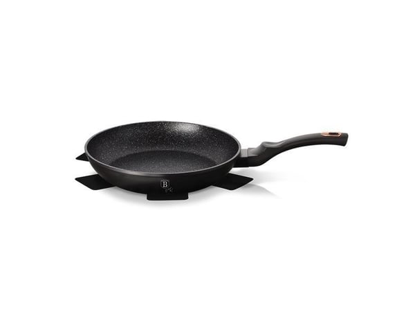 Berlinger Haus BH/1634N, Rund, All-bruk panne, Sort, Aluminium, Keramisk, Gass, Halogen, Induksjon, 24 cm