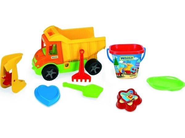 Wader Multi truck tippbil med sandsett til bøtte (70340)