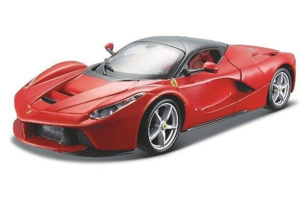 BBURAGO Ferrari LaFerrari, Superbil, Montert på forhånd, 1:24, Ferrari LaFerrari, Alle kjønn, Metall, Plast