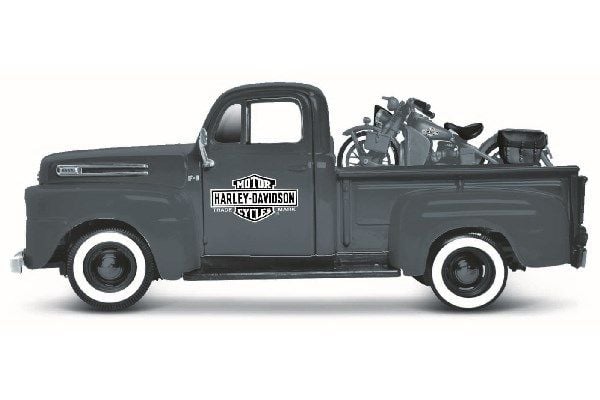Maisto Ford F1 ´48 &amp; Harley-Davidson WLA Flathead 42 1:24 Modelbil