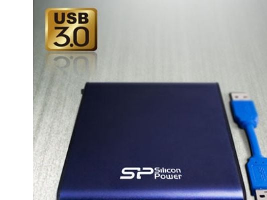 SILICON POWER Armor A80 - Harddisk - 2 TB - ekstern (bærbar) - 2.5" - USB 3.0 - blå