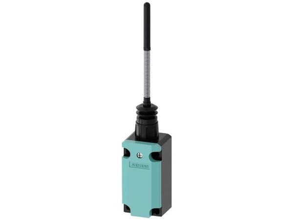 Siemens 3SE51320LR01 3SE5132-0LR01 Asentokytkin 6 A jousitanko, muovinen iskuri IP65, IP67 1 kpl, muovi, IP65, 56 mm, 254,5 mm, 77,5 mm, 145 g