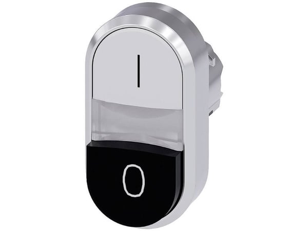 Siemens 3SU10503BB610AK0 3SU1050-3BB61-0AK0 Kaksoispainike (L x K) 29,9 mm x 57,9 mm IP66, IP67, IP69/IP69K 1 kpl