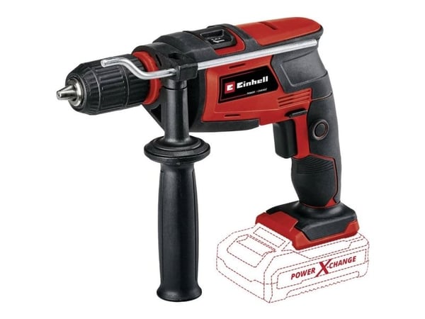Einhell TC-ID 18 Li - Solo, Boremaskin med pistolgrep, Svart, Rød, 1,3 cm, 260 RPM, 2,5 cm, 1 cm - SOLO