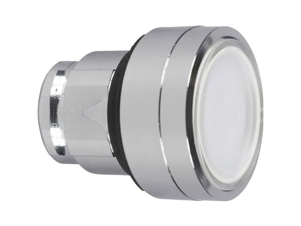 Schneider Electric ZB4, Nappi, Valkoinen, Universal LED, IP66, IK06, Luokka I