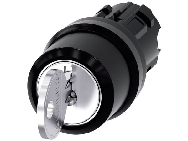 Siemens 3SU10004BL010AA0 3SU1000-4BL01-0AA0 nyckelkontakt 2 x 45° IP66, IP67, IP69/IP69K 1 st